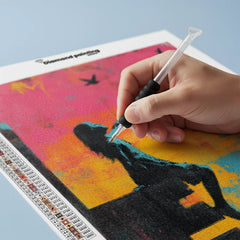 Diamond Painting - Banksy kleurrijk - Meisje met vogels