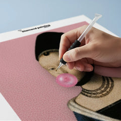 Diamond Painting - Meisje met kauwgombel