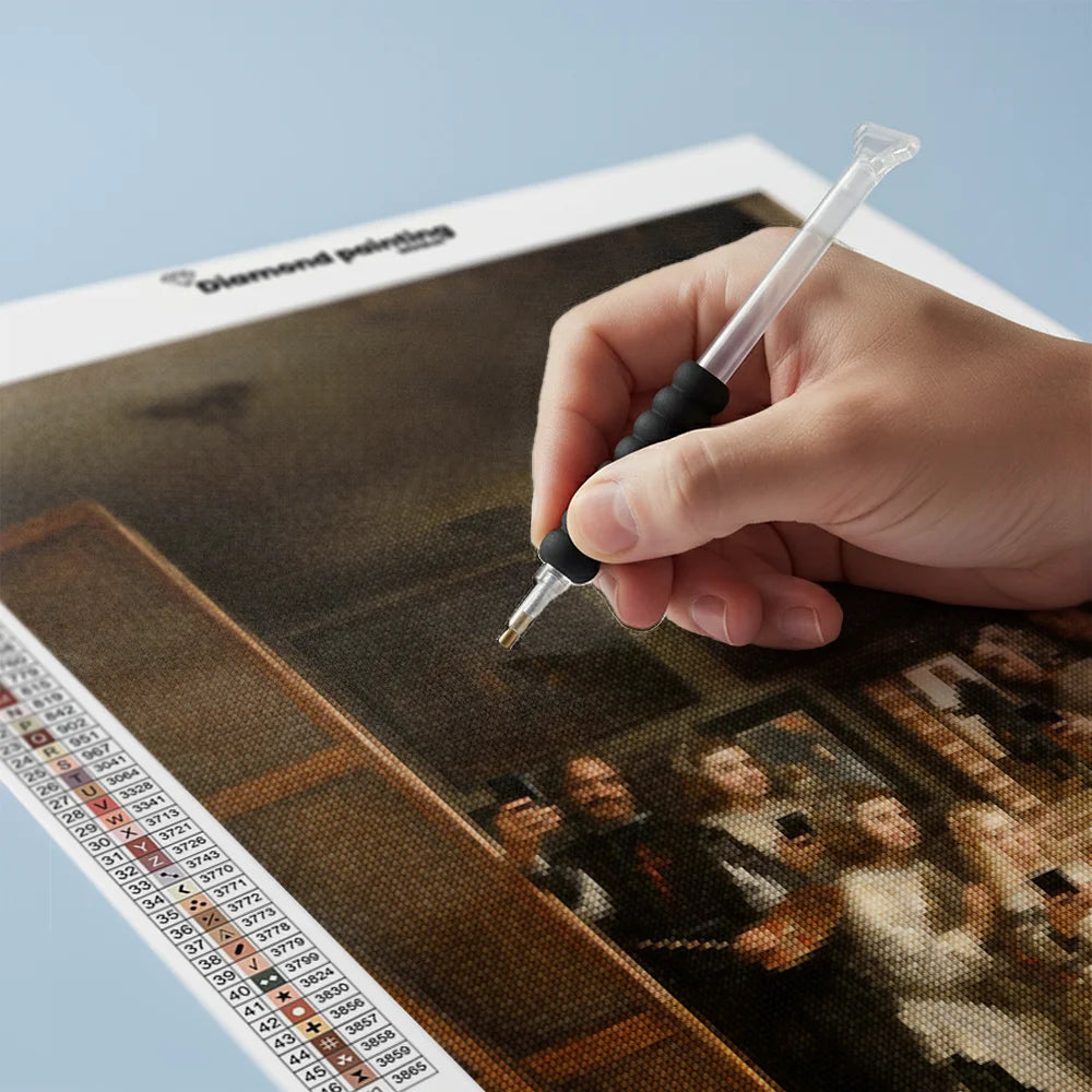 Diamond Painting - Las Meninas op hun telefoons