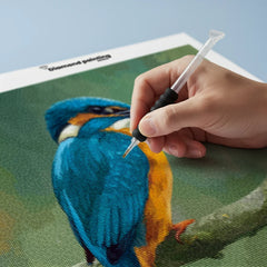Diamond Painting - IJsvogel op een Lenteochtend