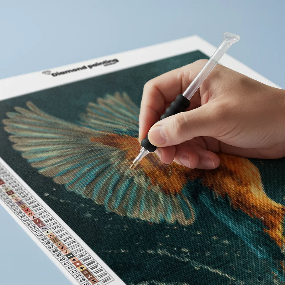 Diamond Painting - Schitterende IJsvogel Duikvlucht