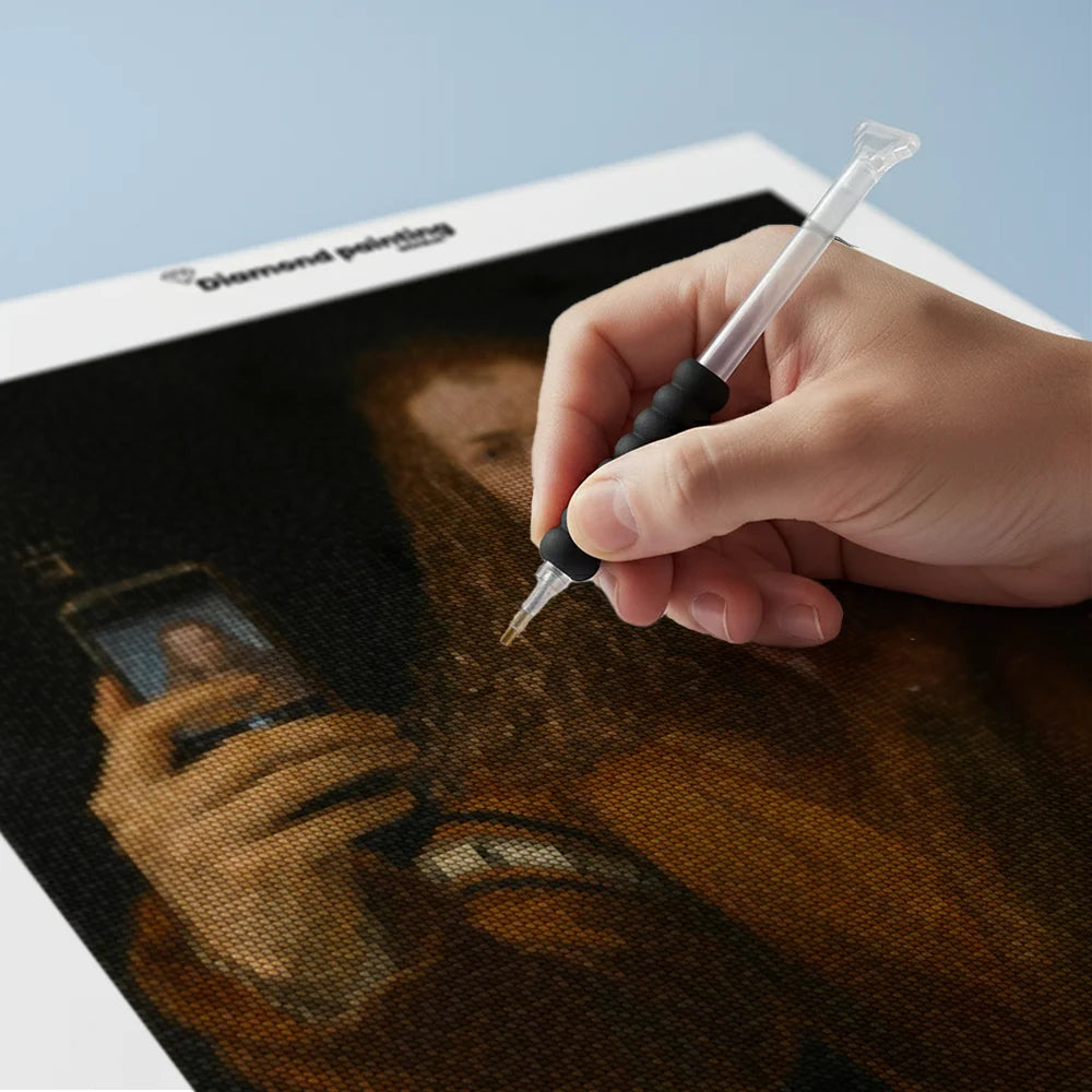 Diamond Painting - Zelfportret met smartphone