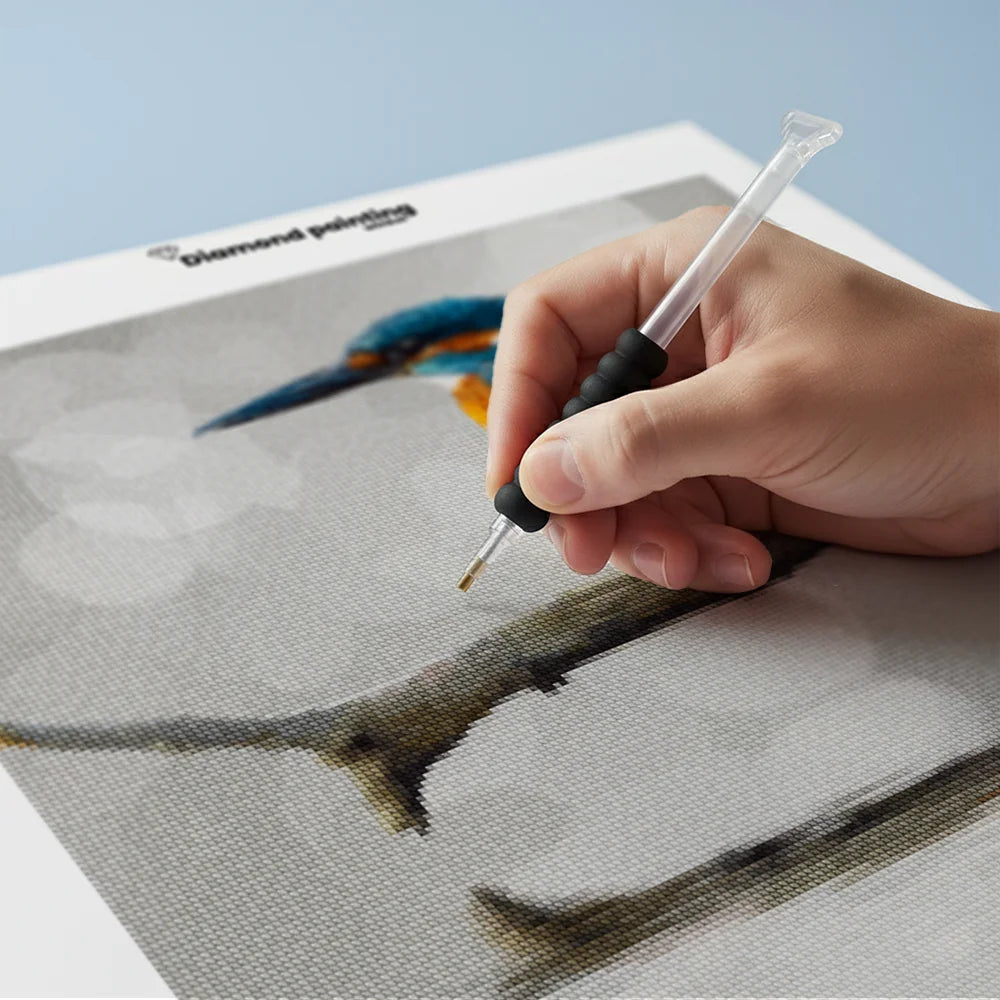 Diamond Painting - IJsvogel – Perfecte Ochtendreflectie