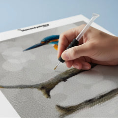 Diamond Painting - IJsvogel – Perfecte Ochtendreflectie