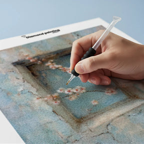 Diamond Painting - Bloeiend Venster naar het Verleden