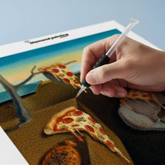 Diamond Painting - Smeltende Pizza Tijd