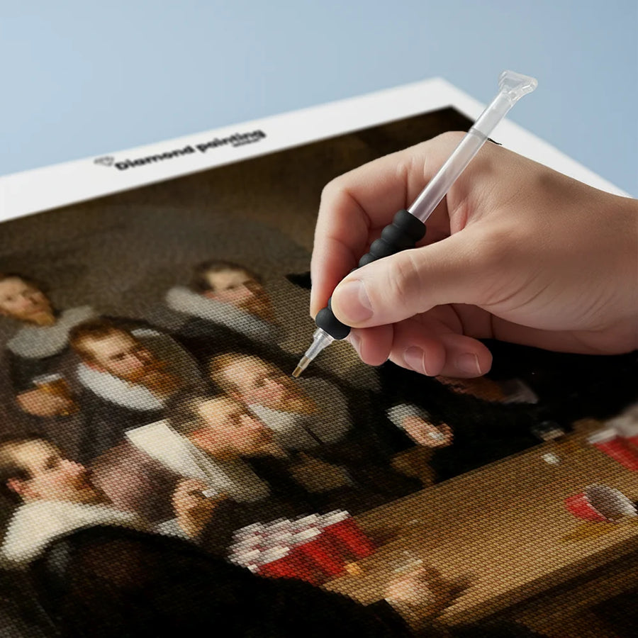 Diamond Painting - De staalmeesters spelen bierpong