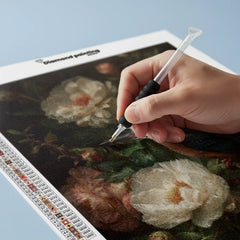 Diamond Painting - Vogels in Bloei – Een Harmonisch Samenspel van Natuur en Kleuren