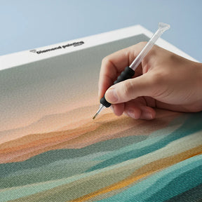 Diamond Painting - Abstract landschap