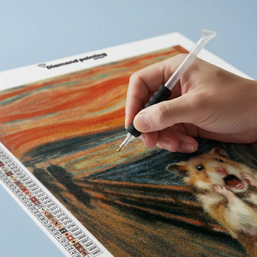 Diamond Painting - De schreeuwende hamster