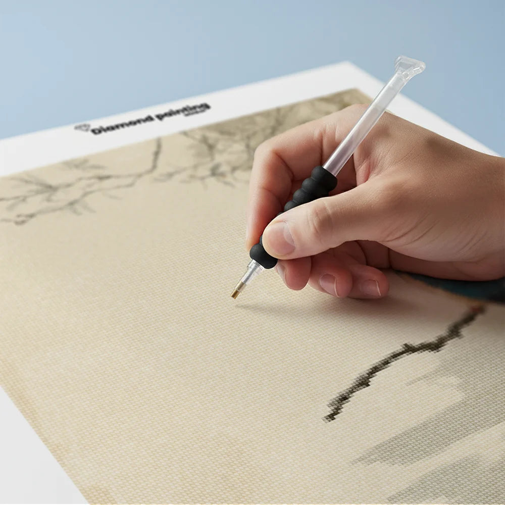 Diamond Painting - Japanse IJsvogel boven de Mist