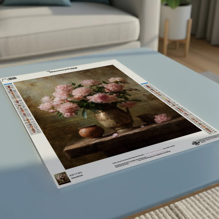 Diamond Painting - Brocante Pink Peonies