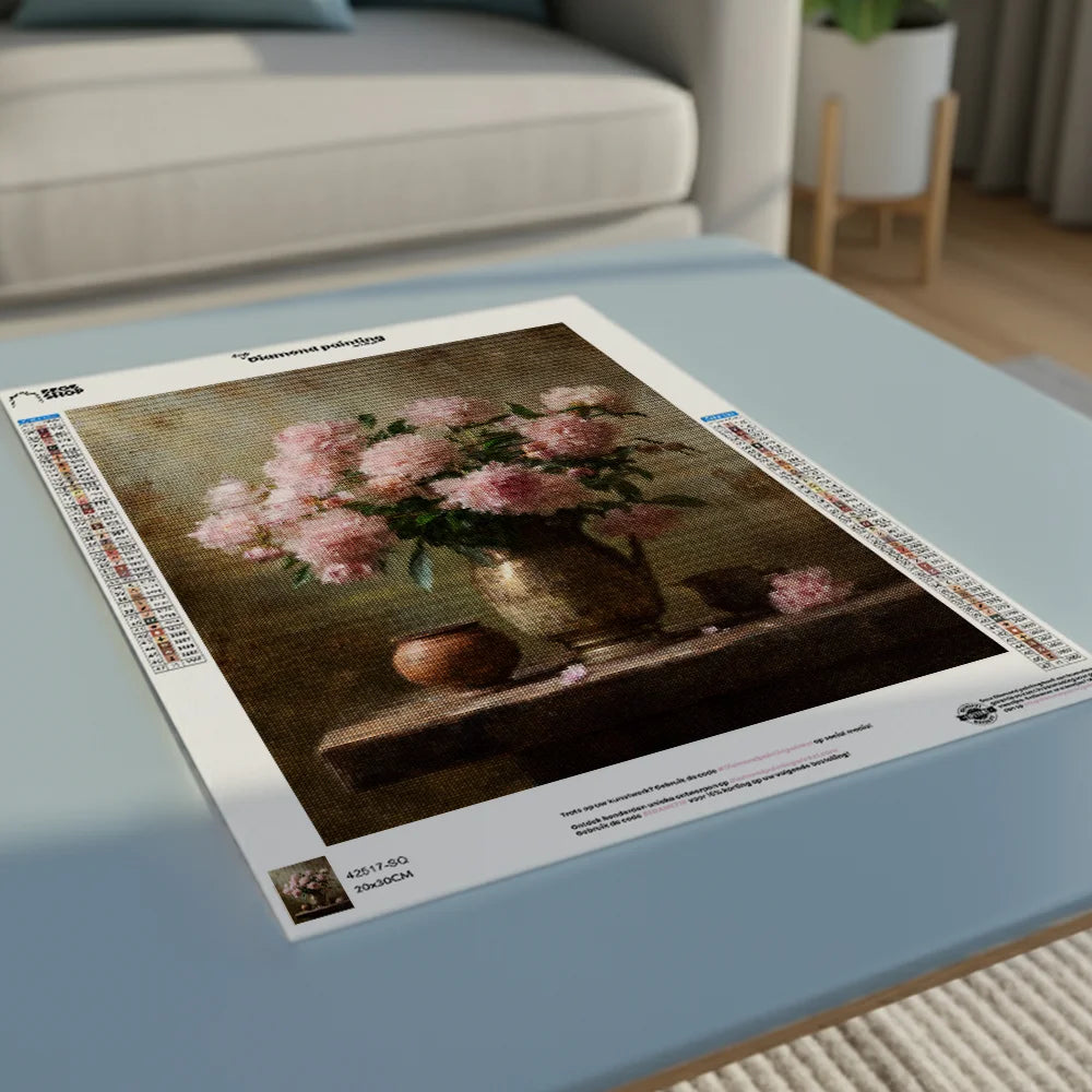 Diamond Painting - Brocante Pink Peonies