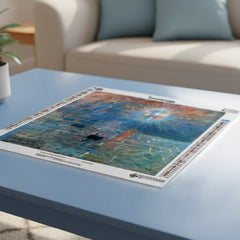 Diamond Painting - Impressie, discobal bij zonsopgang