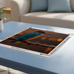 Diamond Painting - Panoramische IJsvogel in Avondgloed
