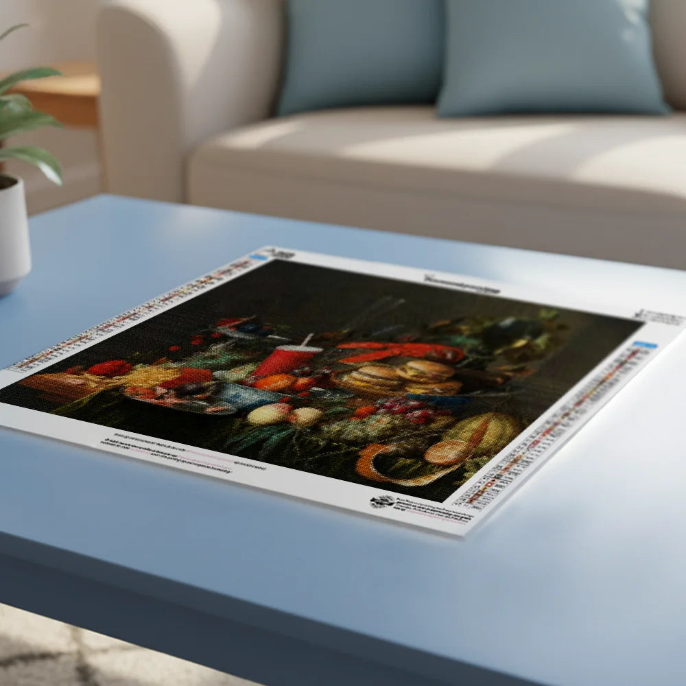 Diamond Painting - Stilleven met fastfood