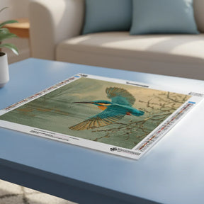 Diamond Painting - IJsvogelkunst in Zachte Nevel