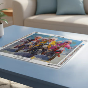 Diamond Painting - Gezellige dames aan het motorrijden