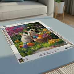 Diamond Painting - Paasmandje in de Tuin