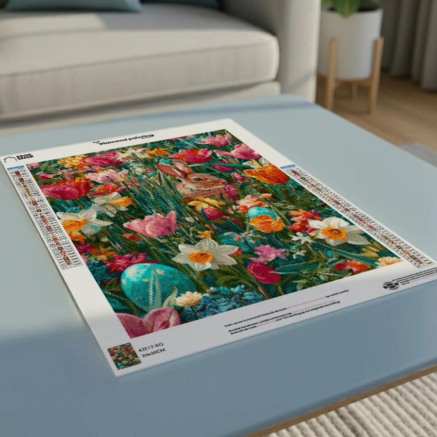 Diamond Painting - Voorjaarsbloemen in Bloei