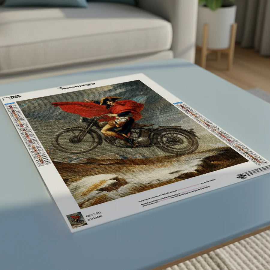 Diamond Painting - Napoleon op de Fiets