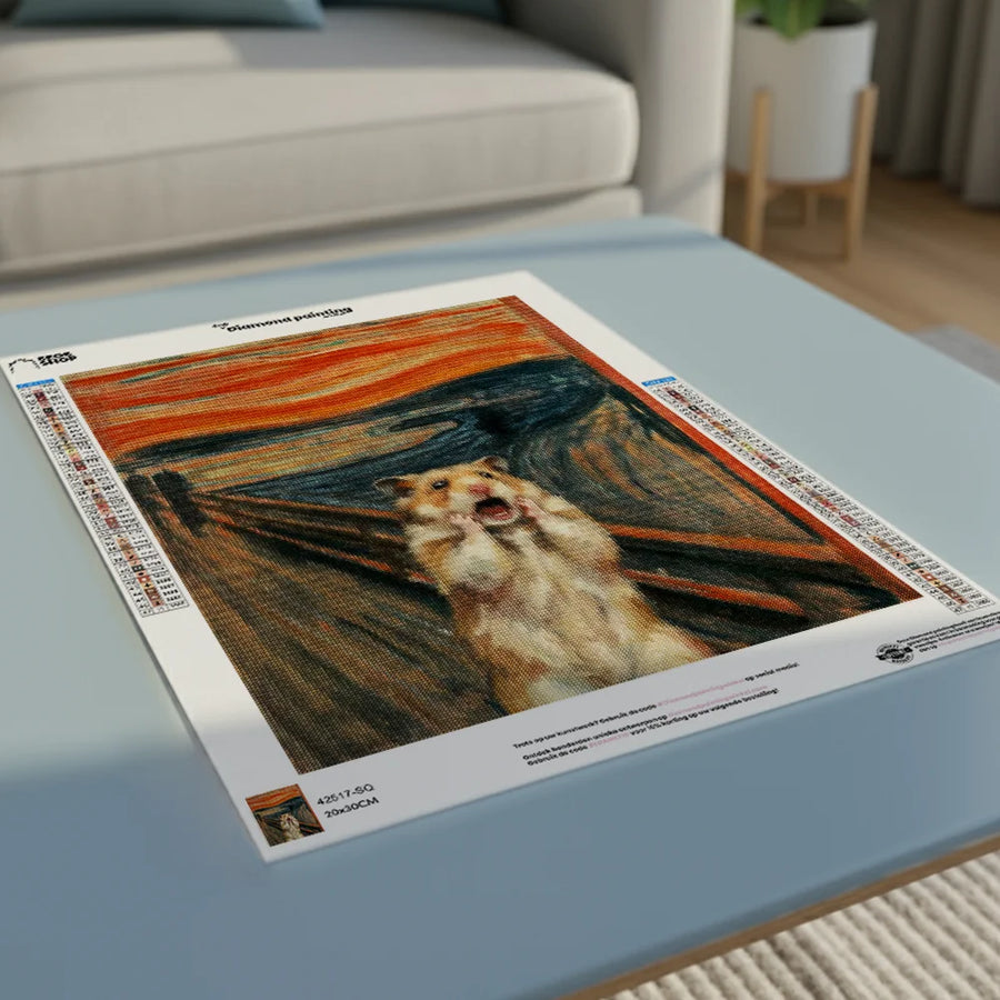 Diamond Painting - De schreeuwende hamster