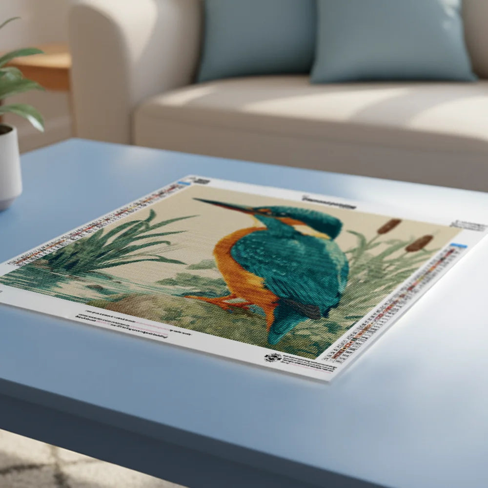 Diamond Painting - IJsvogel uit het Natuurhistorisch Kabinet