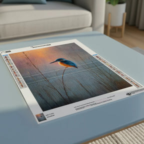 Diamond Painting - IJsvogel bij zonsopkomst