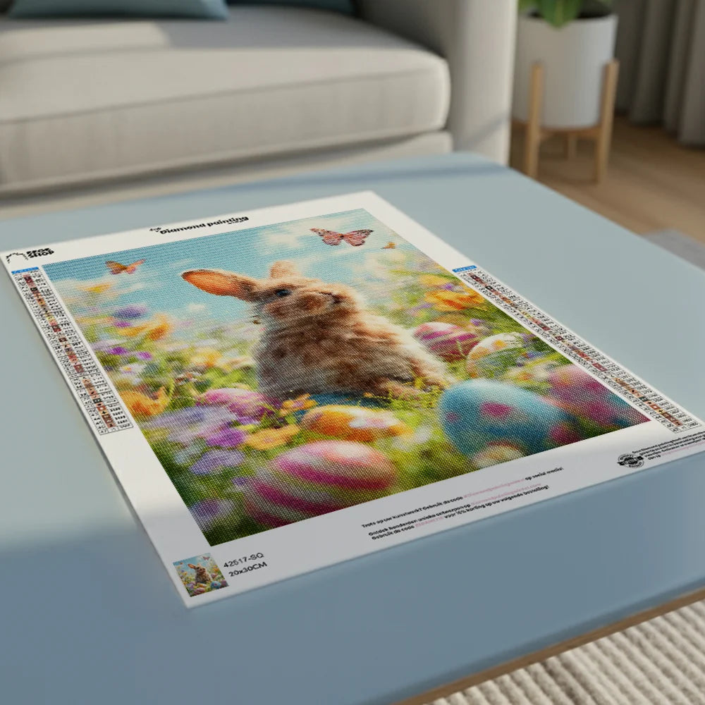 Diamond Painting - Lentevreugde van het Konijntje