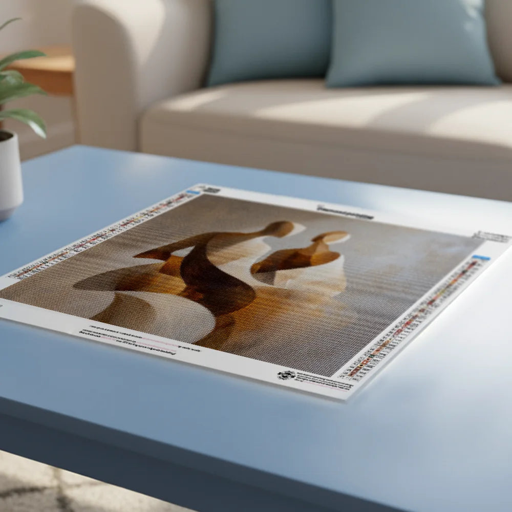 Diamond Painting - Stromend paar Abstract figuur