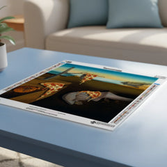 Diamond Painting - Smeltende Pizza Tijd