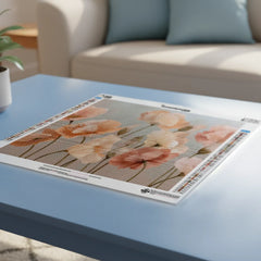Diamond Painting - Klaprozen in zachte kleuren