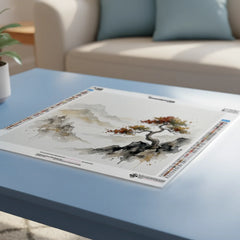 Diamond Painting - Eenzame boom in berglandschap