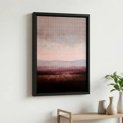 Diamond Painting - Abstract minimalistisch landschap in paars, taupe en bordeaux