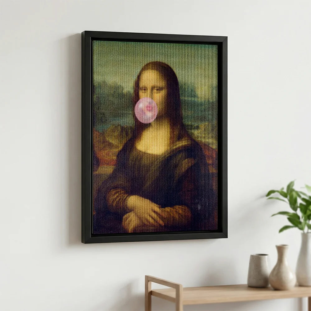 Diamond Painting - Mona Lisa met Bubblegum
