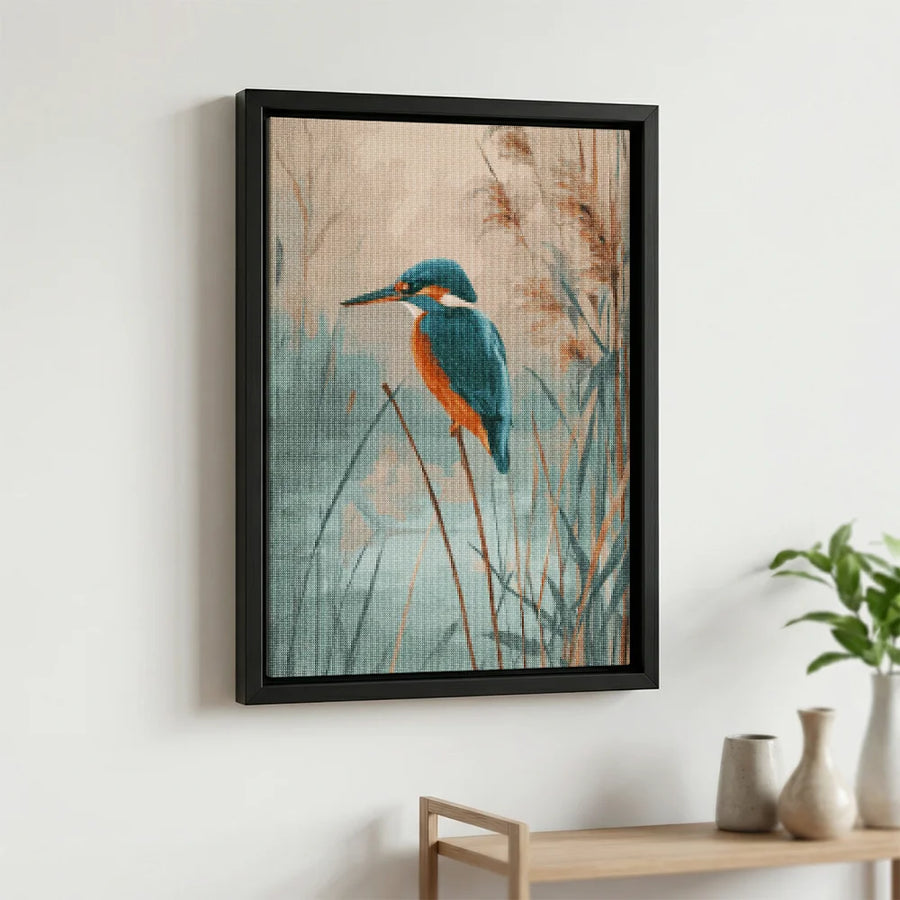 Diamond Painting - IJsvogel bij Zonsopkomst