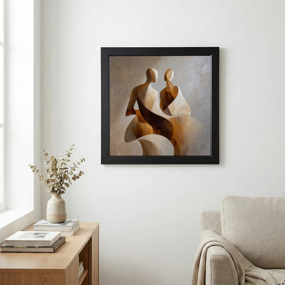 Diamond Painting - Stromend paar Abstract figuur