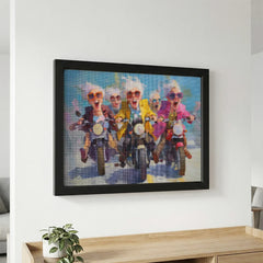 Diamond Painting - Gezellige dames aan het motorrijden