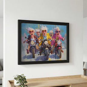 Diamond Painting - Gezellige dames aan het motorrijden