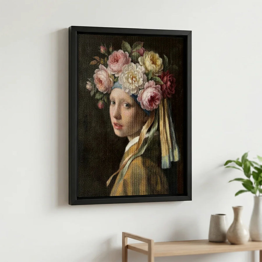 Diamond Painting - Meisje met Bloemenkroon