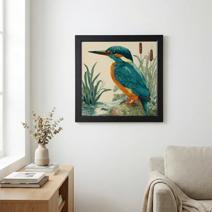 Diamond Painting - IJsvogel uit het Natuurhistorisch Kabinet