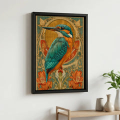 Diamond Painting - Jugendstil IJsvogel in Goud