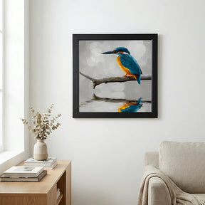 Diamond Painting - IJsvogel – Perfecte Ochtendreflectie