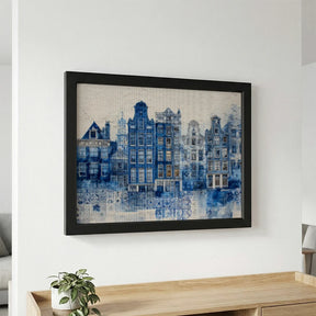 Diamond Painting - Collage van Delft, in Delfts blauw