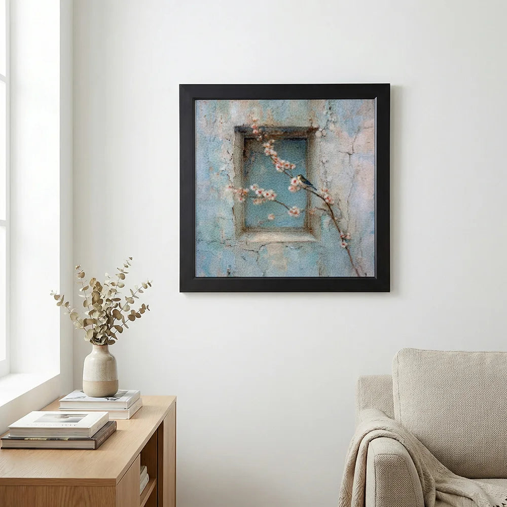 Diamond Painting - Bloeiend Venster naar het Verleden