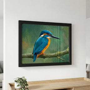 Diamond Painting - IJsvogel op een Lenteochtend