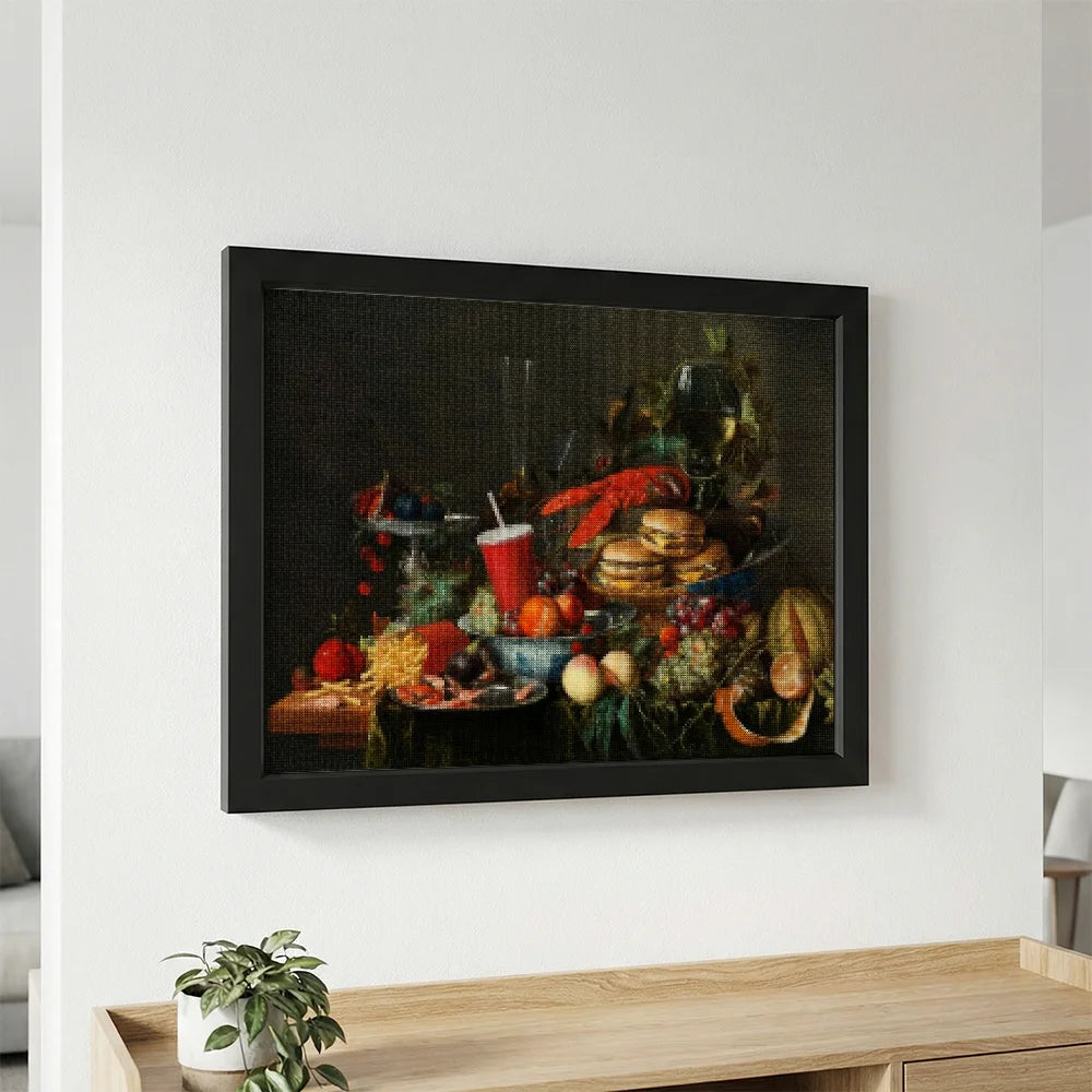 Diamond Painting - Stilleven met fastfood