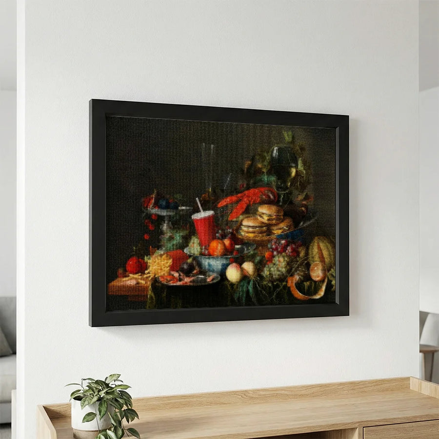 Diamond Painting - Stilleven met fastfood