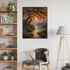 Diamond Painting - Amberkleurige gloed