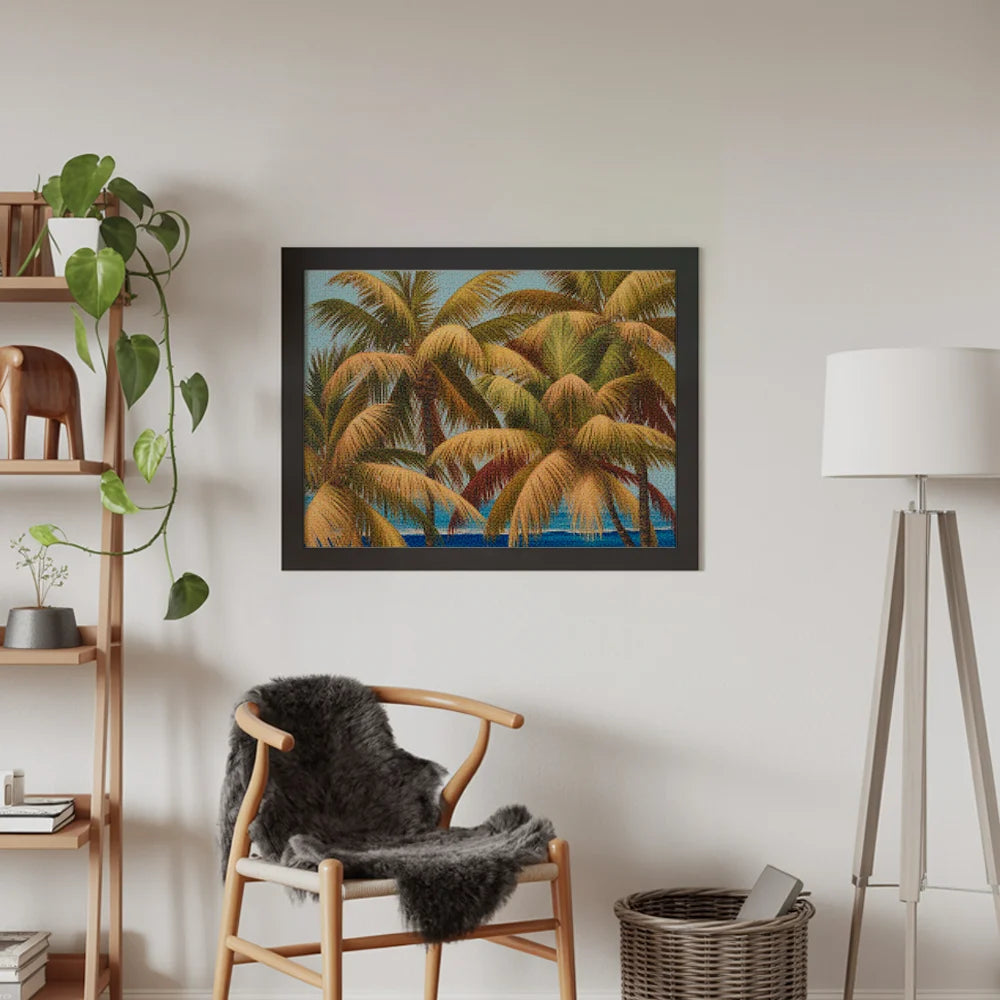 Diamond Painting - Gouden Palmen